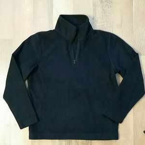 Outfitter Trading Kids‎ Medium Black Quarter Zip Fleece Pullover